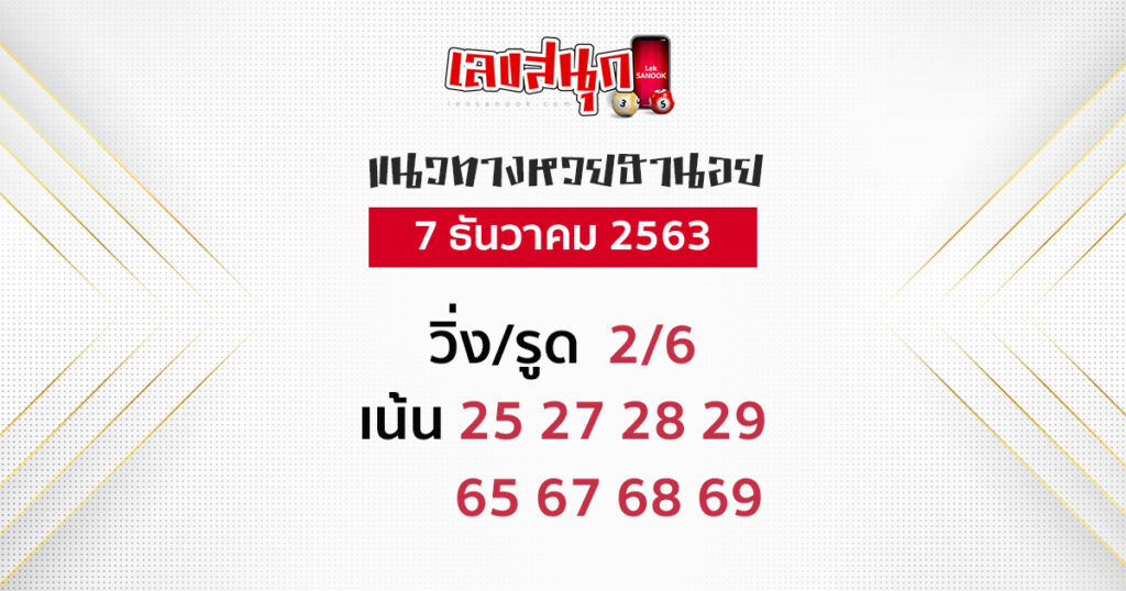 หวยฮานอย 7/12/63