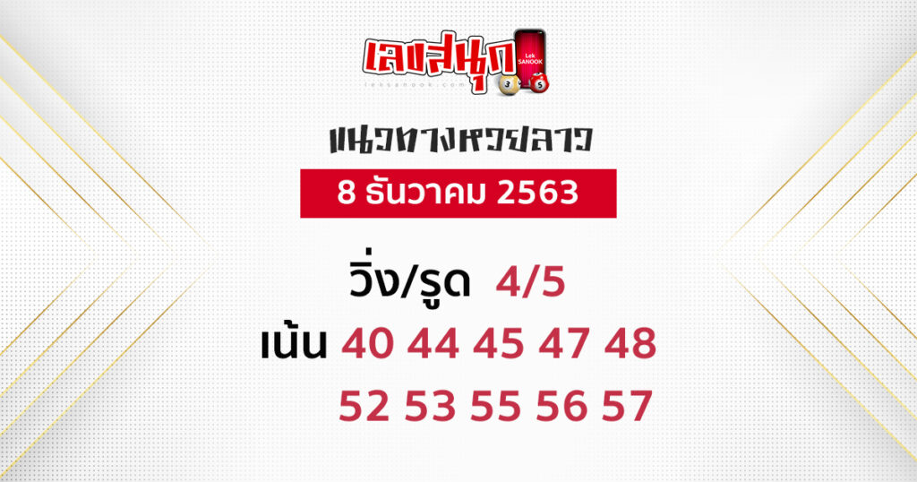 หวยฮานอย 8/12/63