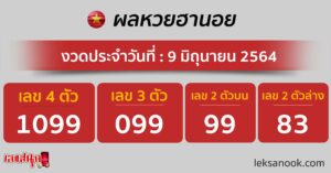 ผลหวยฮานอย-9-6-64