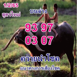 หวยควายนำโชค 17 2 65 