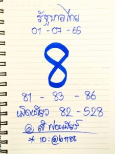 เลขเด็ดเจ๊ฟองเบียร์ 1/07/65