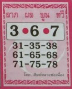 หวยศิษย์หลวงพ่อเนื่อง1-9-65