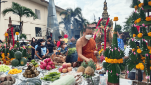 พิธีบวงสรวง วัดเถรพลาย