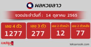 แนวทางหวยลาว 14/10/65