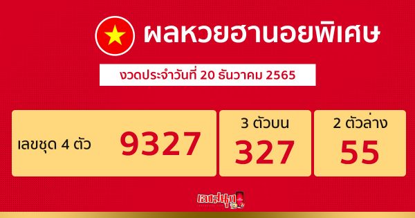ผลหวยฮานอย 20/12/65-leksanook