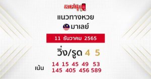 แนวทางหวยมาเลย์ 11/12/65