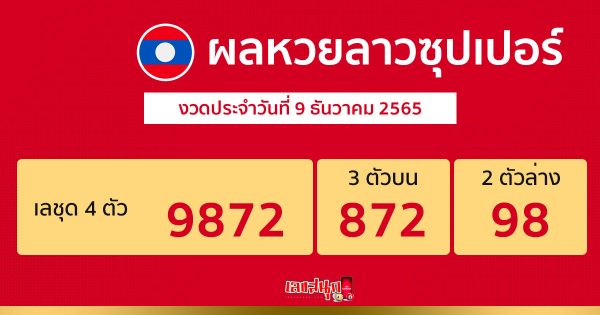 ผลหวยลาว 9/12/65