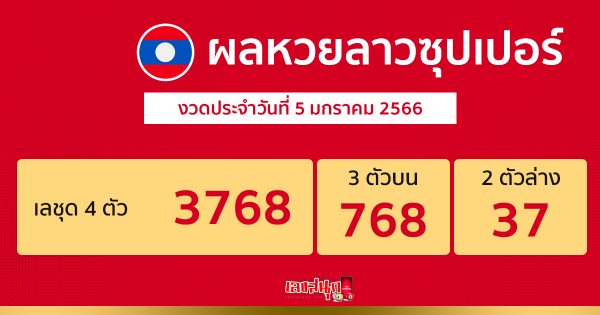 ผลหวยลาวซุปเปอร์ 5/1/66-เลขสนุก