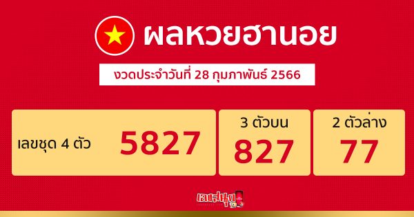 ผลหวยฮานอย 