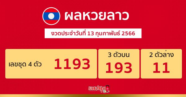 ผลหวยลาว