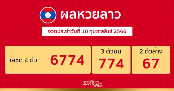 หวยลาวออกวันนี้ สด