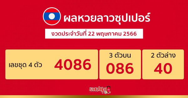 ผลหวยลาวซุปเปอร์ 22/05/66