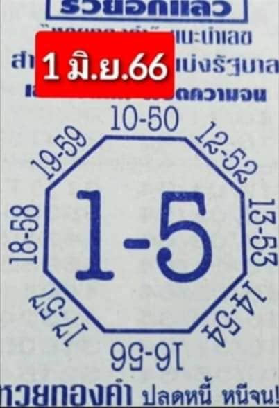 เลขแปดทศ ประจำงวดที่ 01/06/66