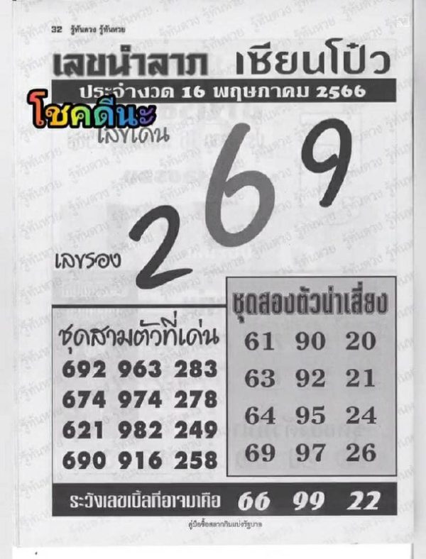 เลขเซียนโป๋ว 16/05/66