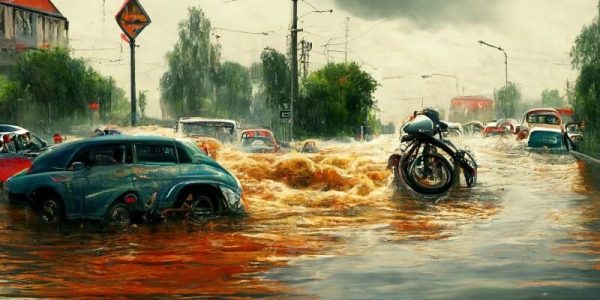 ฝันว่าน้ำท่วมถนน