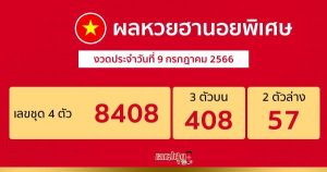 ผลหวยฮานอยพิเศษ 9/7/66-leksanook