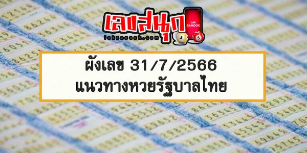 ผังเลข 31/7/2566