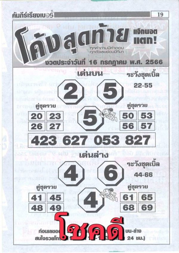 เลขโค้งสุดท้าย - leksanook