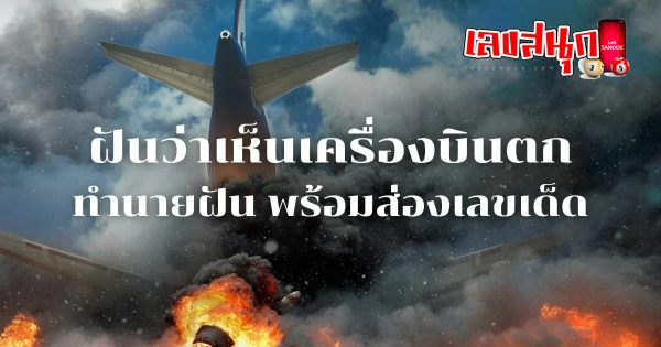 ฝันเห็นเครื่องบินตกน้ำ