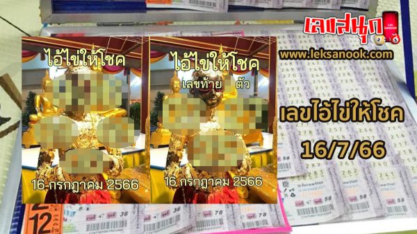 เลขไอ้ไข่ให้โชค 16/7/66-leksanook