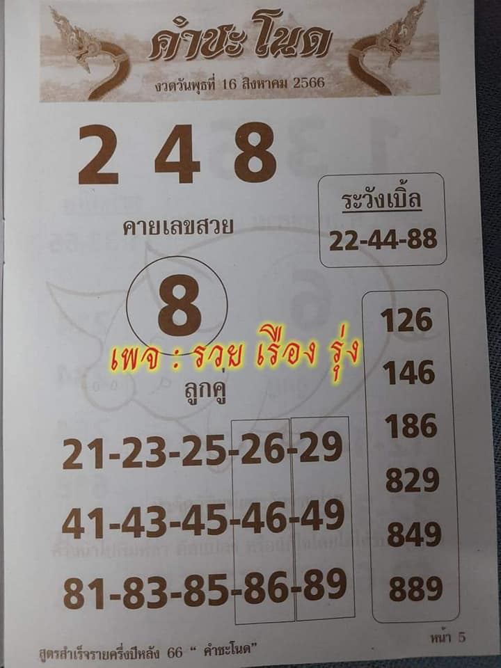 เลขคำชะโนด