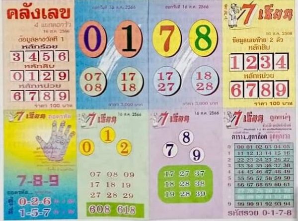 เลข 7 เซียน 16 8 66