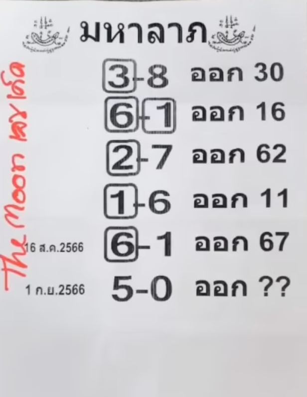 เลขมหาลาภ - leksanook