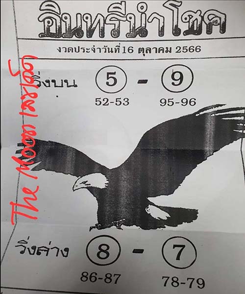 เลขอินทรีนำโชค 16 10 66