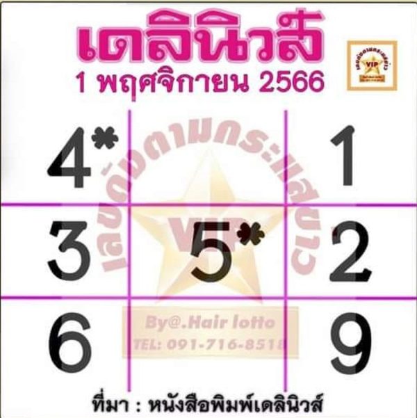 เลขเด็ดเดลินิวส์ งวดนี้-''Daily News lucky numbers for this period''