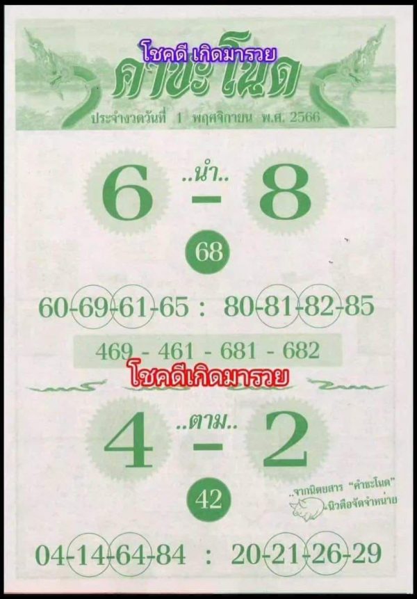 เลขคำชะโนด