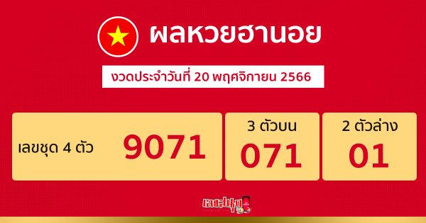 ผลหวยฮานอย-"Hanoi lottery results"