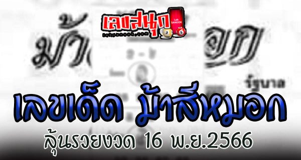ม้าสีหมอก 16 11 66 - "Ma Si Mok 16 11 66"
