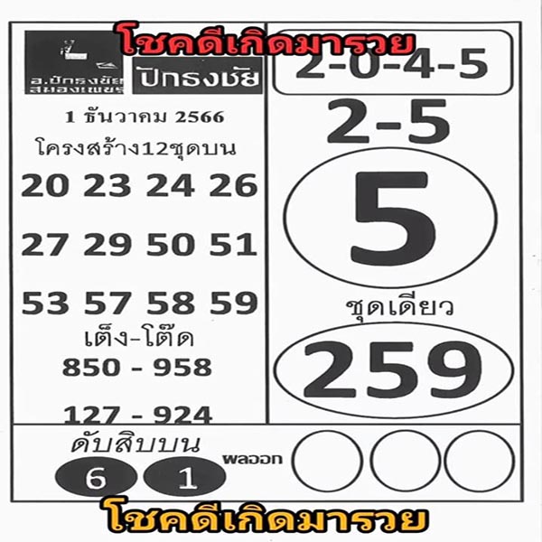 ปักธงชัย 1 12 66 - " pak-thong-chai-1-12-66 "
