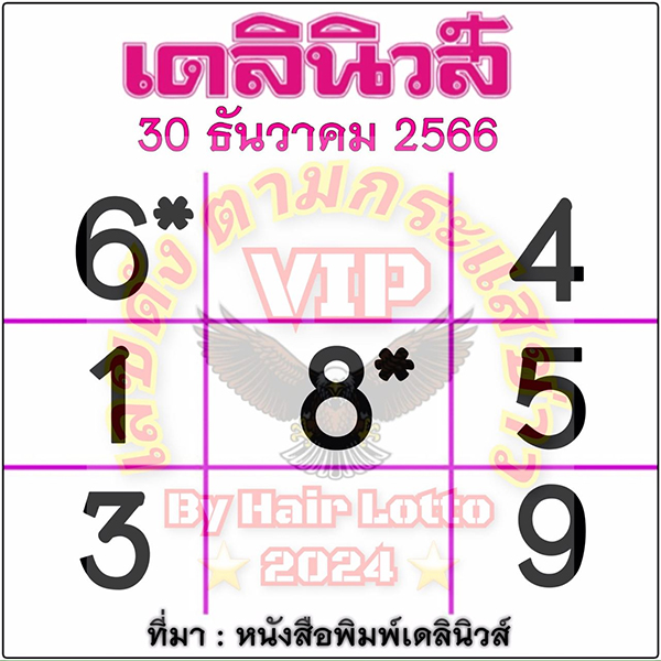 เลขเดลินิวส์ 30 12 66-"Daily News number 30-12-66"