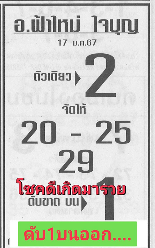 อ.ฟ้าใหม่ ใจบุญ 17 01 67 -"A.Fahmai Jaiboon 17 01 67"