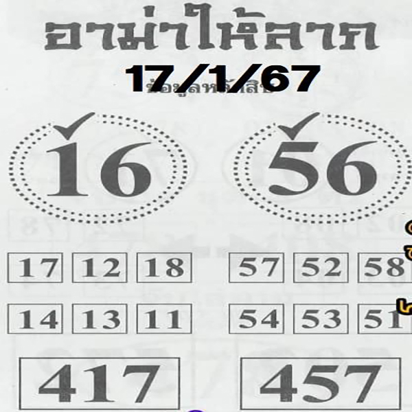 อาม่าให้ลาถ 17 01 67-"Grandma gives leave"