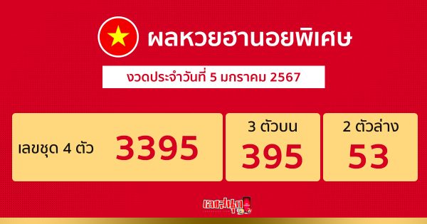 ผลหวยฮานอยพิเศษ 5/01/67-"special-hanoi-lottery-results-5-01-67"