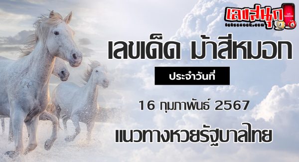 ม้าสีหมอก 16 02 67-"Ma Si Mok 16 02 67"