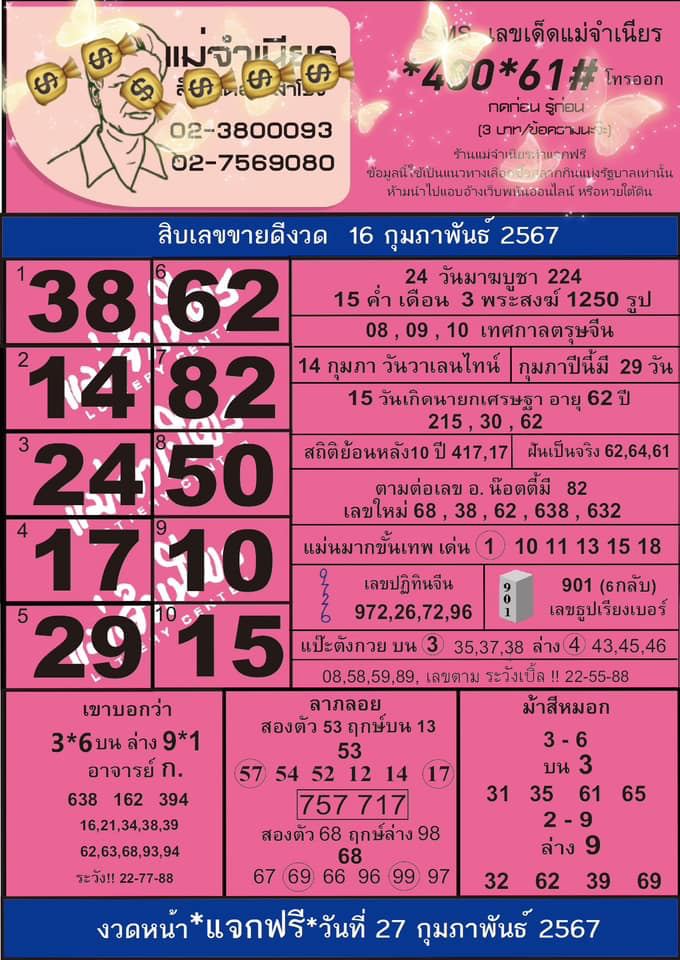 แม่จำเนียร 16 02 67-"Mae Chamnian"