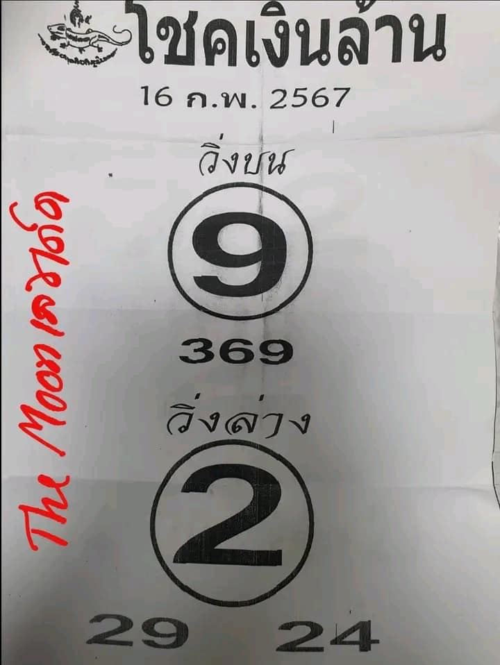 เลขโชคเงินล้าน 16 2 67-"Million dollar lucky number 16 2 67"