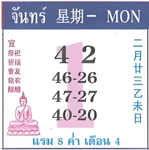  เลขปฏิทิน 1 4 67-"Calendar number 1 4 67"