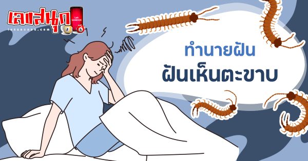 ฝันว่าตะขาบไต่ตัวแต่ไม่กัด-"Dreamed of a centipede climbing but not biting."