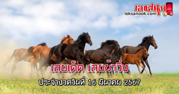 ม้าวิ่ง 16 3 67 - "Running horse 16 3 67"