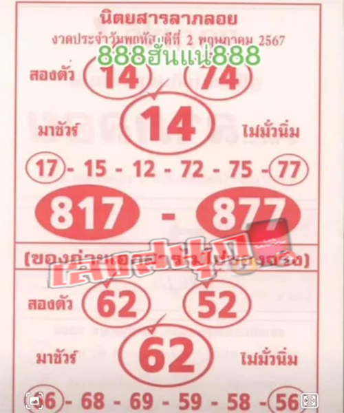 นิตยสารลาภลอย 2 5 67-"Laploi Magazine 2 5 67"