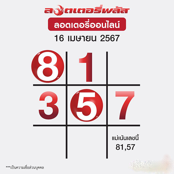 ลอตเตอรี่พลัส 16 4 67-"Lottery Plus 16 4 67"