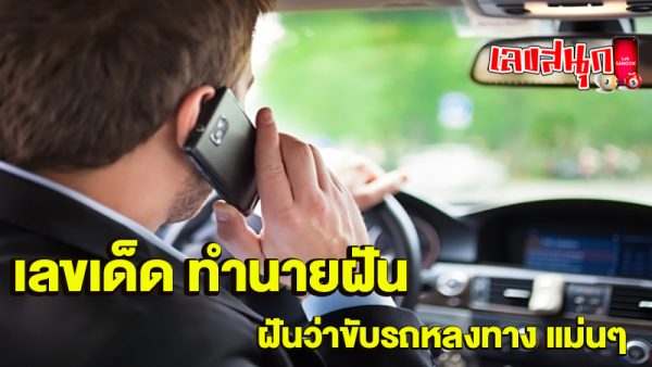 ฝันว่าได้ขับรถยนต์ เลขเด็ด-"Dreaming of driving a car, lucky numbers"