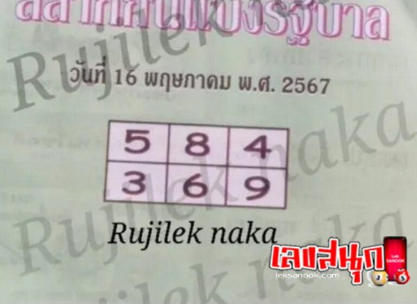 คู่มือเสี่ยงโชค 16 5 67-"Gambling Guide 16 5 67"