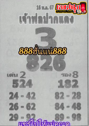 เจ้าพ่อปากแดง 16 5 67 -"The red-lipped godfather 16 5 67"