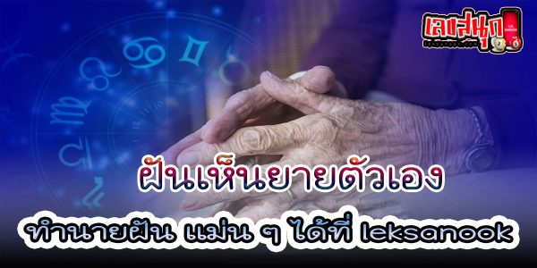 ฝันเห็นยายตัวเอง -"Dreamed of seeing my own grandmother"