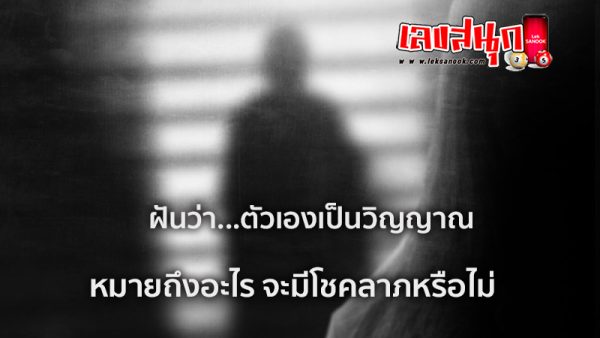 ฝันว่าตัวเองเป็นวิญญาณ-"Dreaming that you are a spirit"